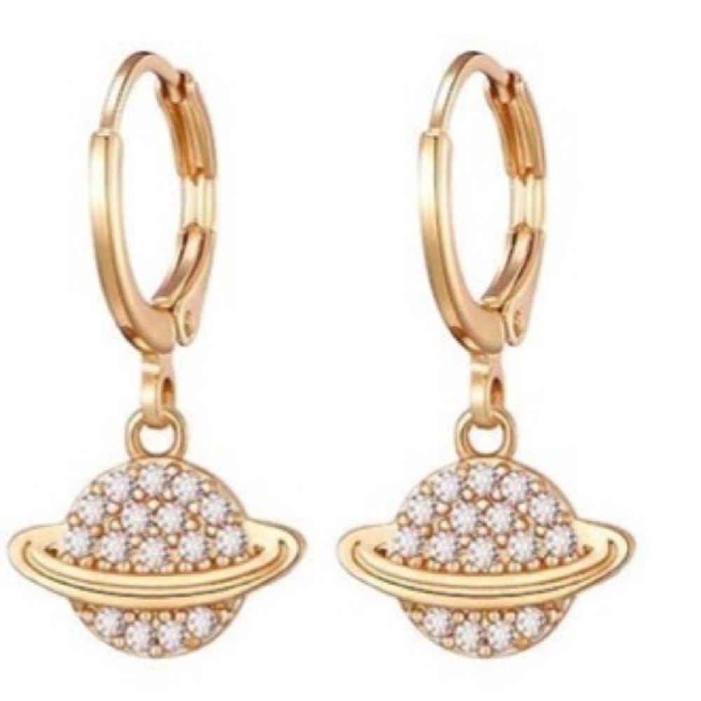 Crystal huggie earrings